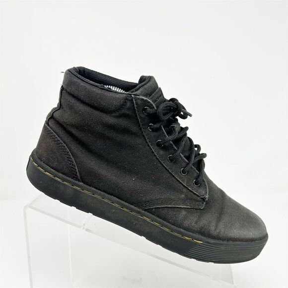 Dr. Martens Cairo Chukka Black Canvas Boots Men\'s Size 8 Casual Lace Up